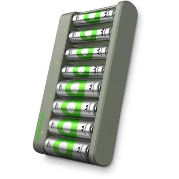 Įkroviklis GP Econ E821 8 vietų 4xAA 2100mAh + 4xAAA 850mAh