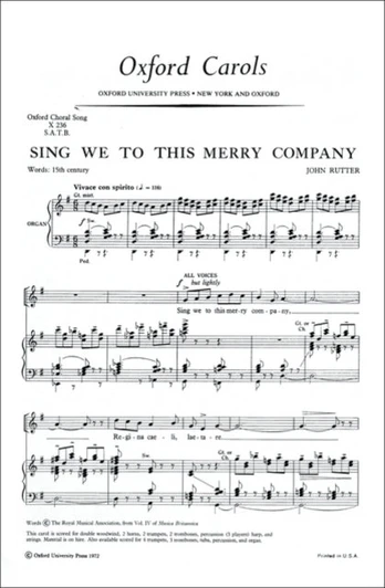 Sing we to this merry company