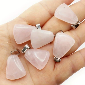 Pakabukas, rose quartz 8pcs
