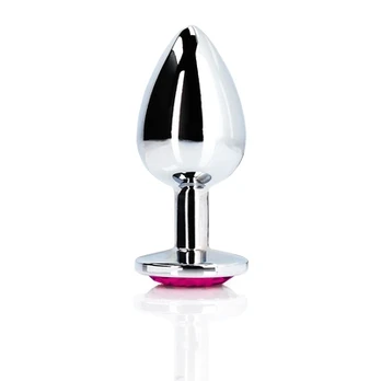 Ouch By Shots Heart Gem Butt Plug - Small