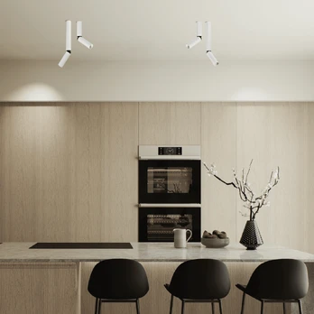 LED reguliuojamas lubinis prožektorius 5W 3000K smėlio balta 30cm