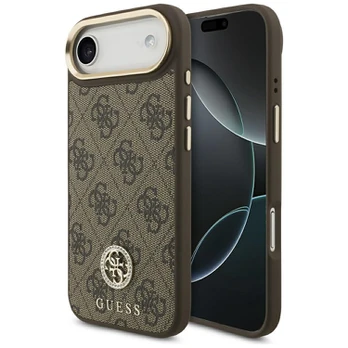 Dėklas Guess 4G Strass Logo MagSafe do iPhone Air ruda