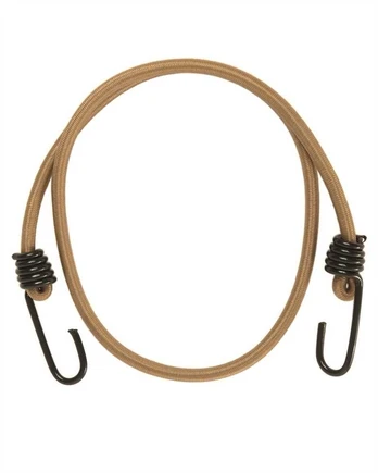Mil-Tec COYOTE ELAST. SHOCK CORDS W.HOOKS (PAIR)