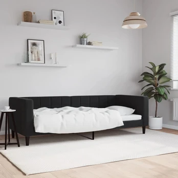 Lova Sofa, juodos spalvos, 80x200cm, aksomas