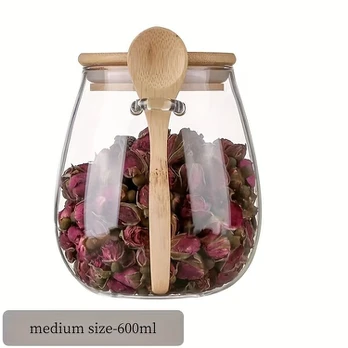 stiklinis maisto indelis, 600 ml