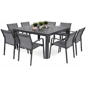 Zestaw mebli Katania Square Grey / Window Grey 8+1 kaina