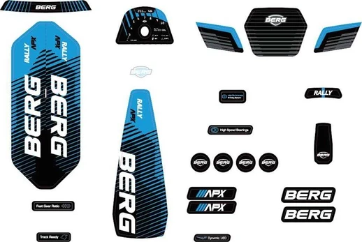 Berg Rally - Sticker Set APX Mėlyna
