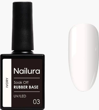 Nailura - Rubber Base 3 - Ivory - 10 ml