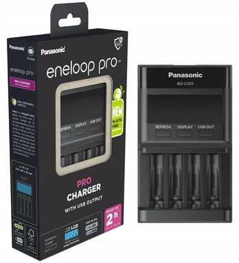 Panasonic Eneloop Bq-cc65 Lcd įkroviklis