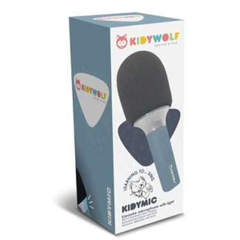 Kidywolf Mikrofon Bluetooth mit Licht blau