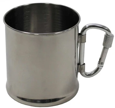Fox Outdoor Metalinis puodelis su karabinu 220 ml (33382)