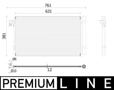 MAHLE AC 896 000P Air conditioning condenser