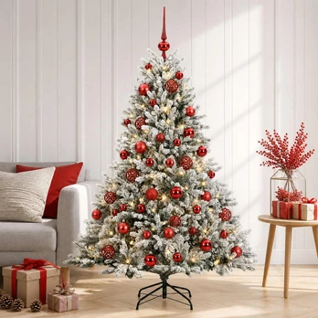 Dirbtinė kalėdinė eglutė su rutuliuku 150 cm 150 LED