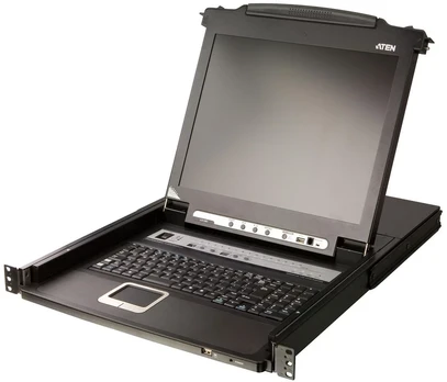 Konsolė KVM Aten 16 Port 17'' LCD KVMP Switch (CL5716M-ATA-DNG)