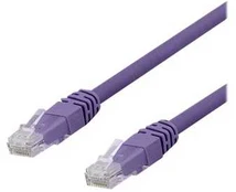 DELTACO U/UTP Cat6a patchkabel, LSZH, 1,5m, violetinė