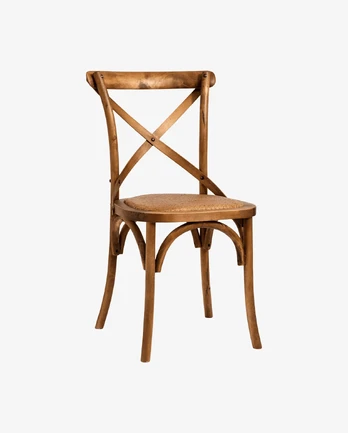 Valgomojo kėdė X, natūrali, medinė