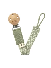 BIBS čiulptuko laikiklis BRAID, Sage/Ivory kaina