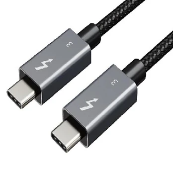 Extra Digital Kabelis Thunderbolt 3, USB-C - USB-C, 40Gbps, 100W, 20V/ 5A, 4K/ 60HZ, 1m