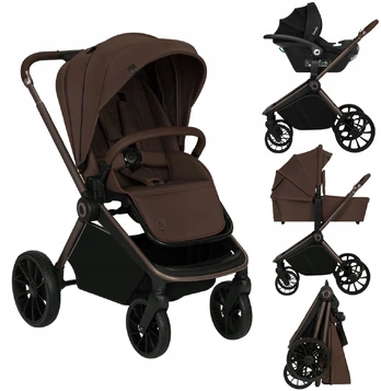 LIONELO universalus vežimėlis MIKA PLUS 3IN1, Mocha mousse