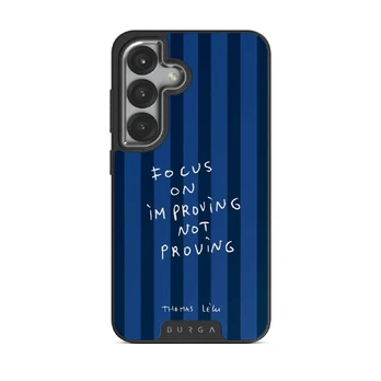 Focus On - Samsung Galaxy S25 Plus Case, Elite Dark (Magnetic) / Silver