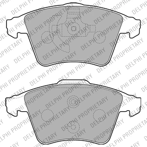 DELPHI LP2224 Brake pad set