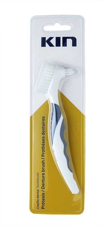 Dantų šepetėlis KIN Denture Brush, mėlynas/baltas