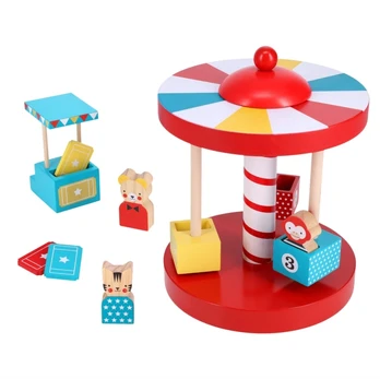Merry-Go-Round Wooden Carousel