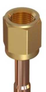 Danfoss FSA 33 - Adapteris, 3/8'', Flare, 3/8'', Lodde