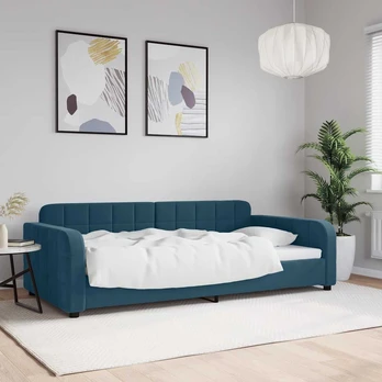 Lova Sofa, mėlynos spalvos, 100x200cm, aksomas