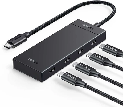 Ugreen Šakotuvas USB-C 4 prievadų (USB-C 3.2 Gen2) 30cm, juodas