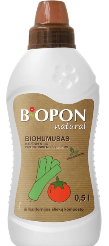 BIOPON NATURAL Biohumusas daržovėms ir prieskoninėms žolelėms