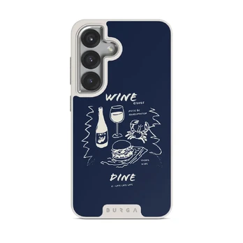 Wine & Dine - Samsung Galaxy S25 Case, Elite Light (Magnetic) / Silver