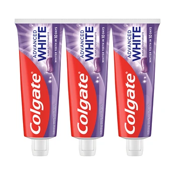 Colgate Advanced White Purple Trio Toothpaste 3 x 75 ml 75ml Unisex