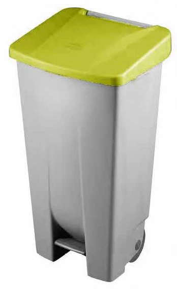 Basket solid lid DE-23400, yellow