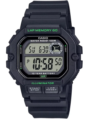 CASIO Sports WS-1400H-1A VYRIŠKAS LAIKRODIS + DĖŽĖ
