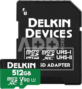 Delkin microSD Power 2000x UHS-II (V90) R300/W250 512GB