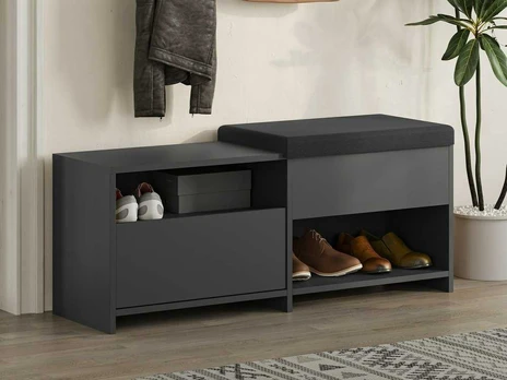 Kalune Design Batų dėžė Filux Bench - Anthracite
