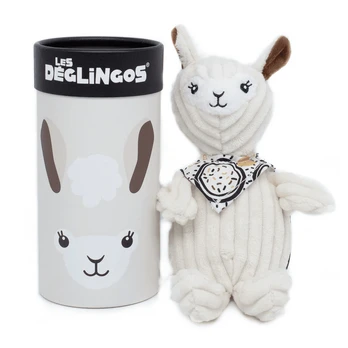 DEGLINGOS pliušinis žaislas dėžutėje - lama, 32134B