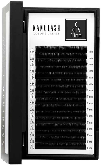 Nanolash VOLUME LASHES false eyelashes 0.15 C #11 mm 1 u