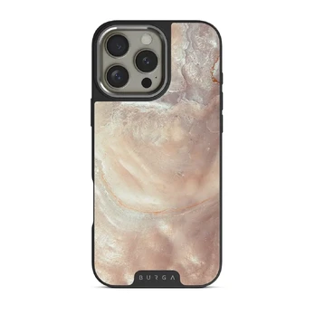 Serene Sunset - Chic iPhone 16 Pro Max Case, Elite Dark (MagSafe) / Silver