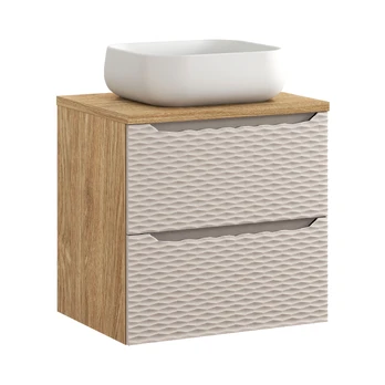 Vonios baldų komplektas Ocean Beige, 60 cm