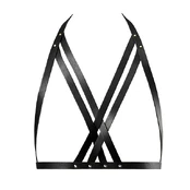 Bijoux Indiscrets - Maze Halter Bra Harness Black seksualus diržas-petnešos kaina