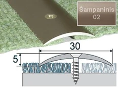 Profilis Effector A03 sujungimo | šampaninis 93 cm 30x5 mm