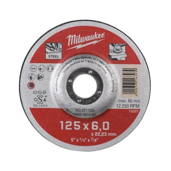MILWAUKEE kampinio šlifuoklio šlifavimo diskas 4932451482