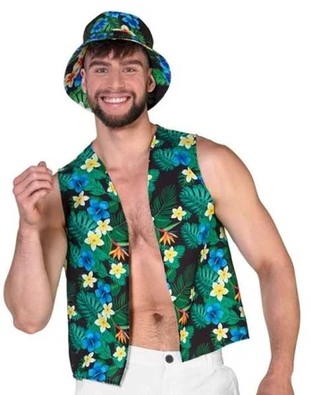 Boland Traciks Hawaii vest og bøllehat
