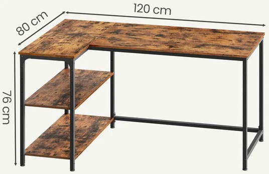 Rašomasis stalas 120 x 80 x 76 cm