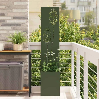 Sodo Vazonas su Dekoratyvine Panele Alyvuogių 32 x 140 cm
