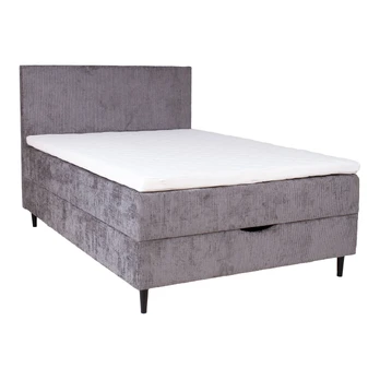 Continental bed LAARA 140x200cm, grey
