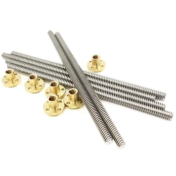 Grąžtas T8x350mm Srieginis strypas + veržlė