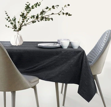 Staltiesė AmeliaHome Vesta, juoda, 350 x 140 cm